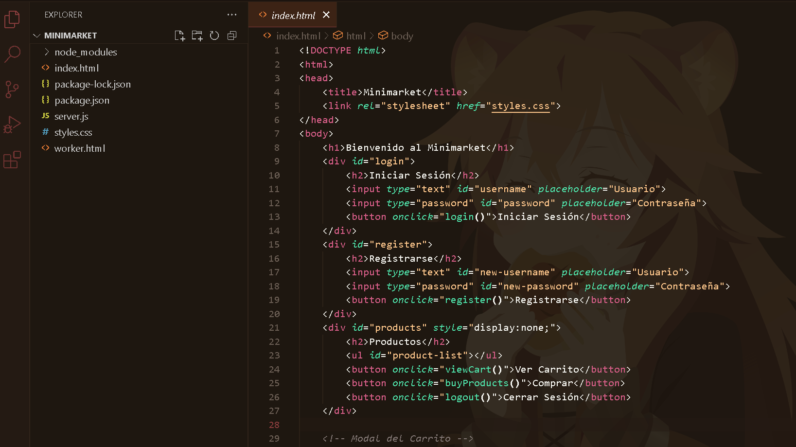 Minimarket API